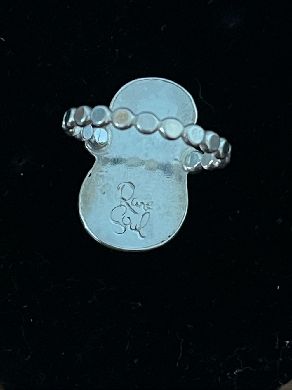 Sterling Silver strawberry quartz and sunstone ring - Picture 5 of 6
